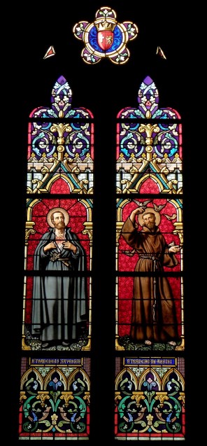 성 프란치스코 하비에르와 아시시의 성 프란치스코_in the Church of Notre-Dame in Combourg_France.jpg